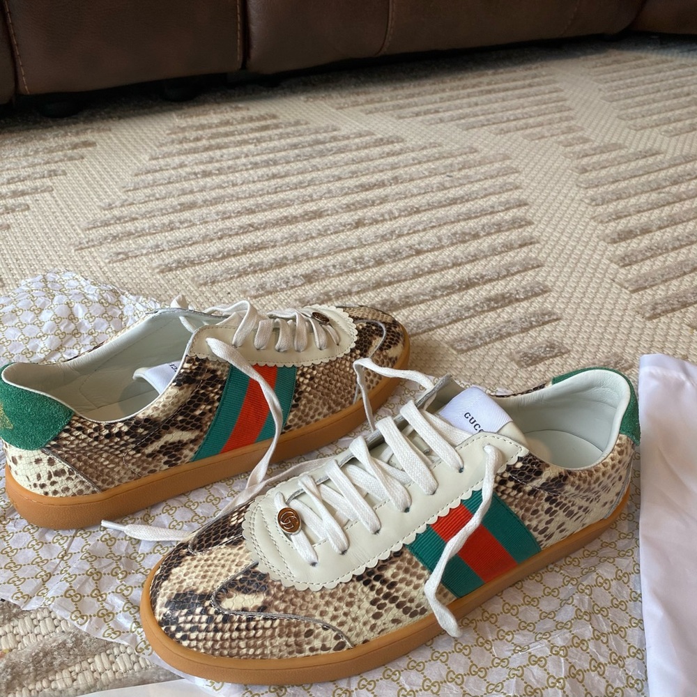 All Rattlesnake Skin Discontinued Gucci Sneakers